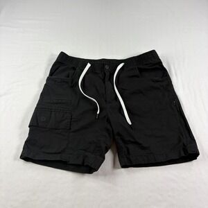 Bylt Basics Shorts Mens Medium Black Cargo Ripstop Stretch Utility Casual